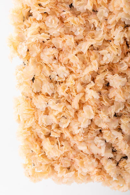 Yapay Çiçek Duvarı 100x100 Somon