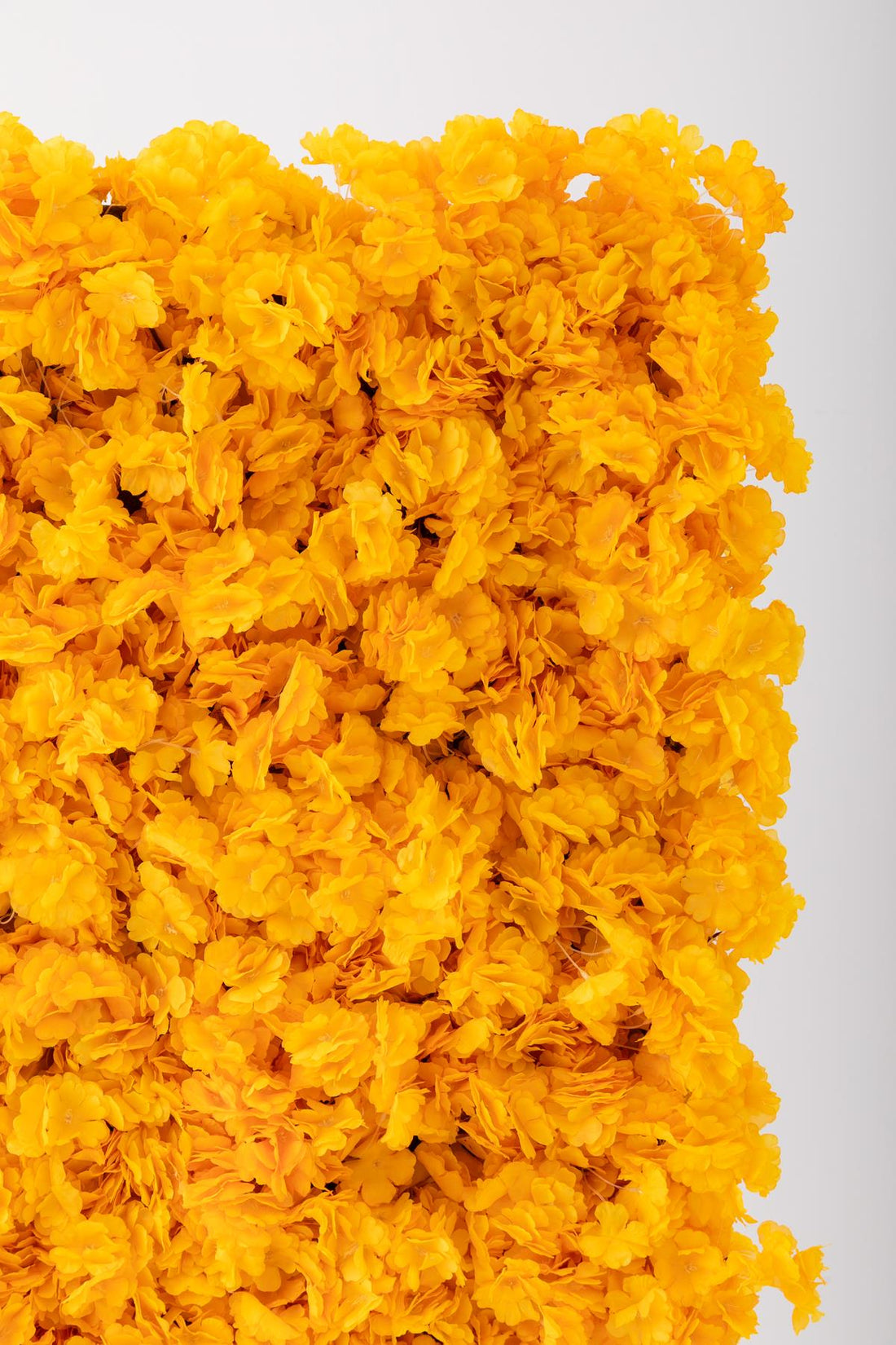 Yapay Çiçek Duvarı 100x100 Turuncu