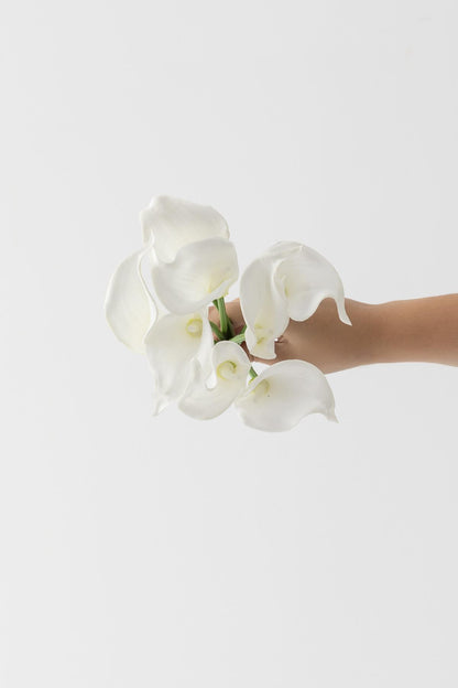 Yapay Çiçek Islak Gerçekçi Doku Gala Çiçeği 8 Dal