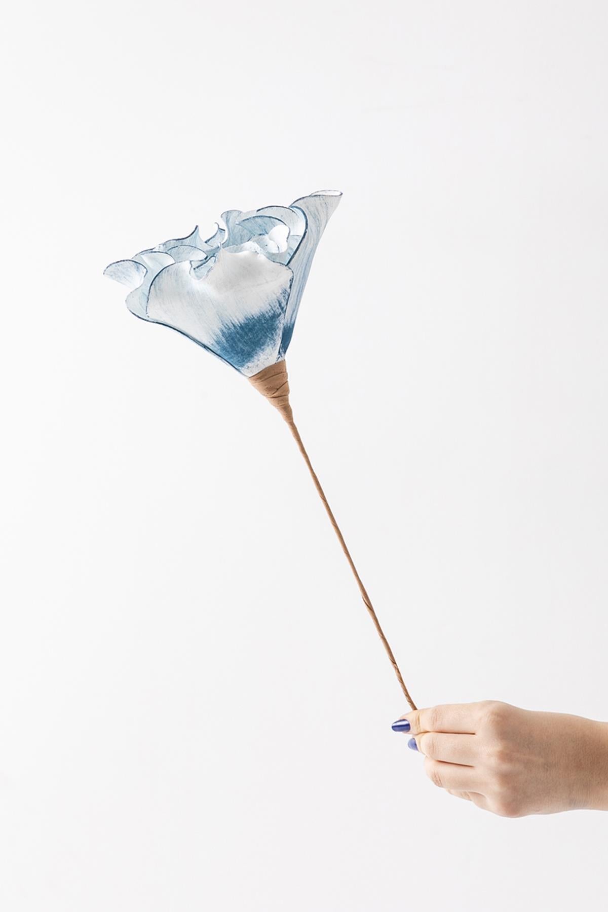 Yapay Çiçek Lateks Açık Mavi 50 Cm