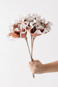 Yapay Çiçek Lateks Kahverengi Beyaz 50 Cm