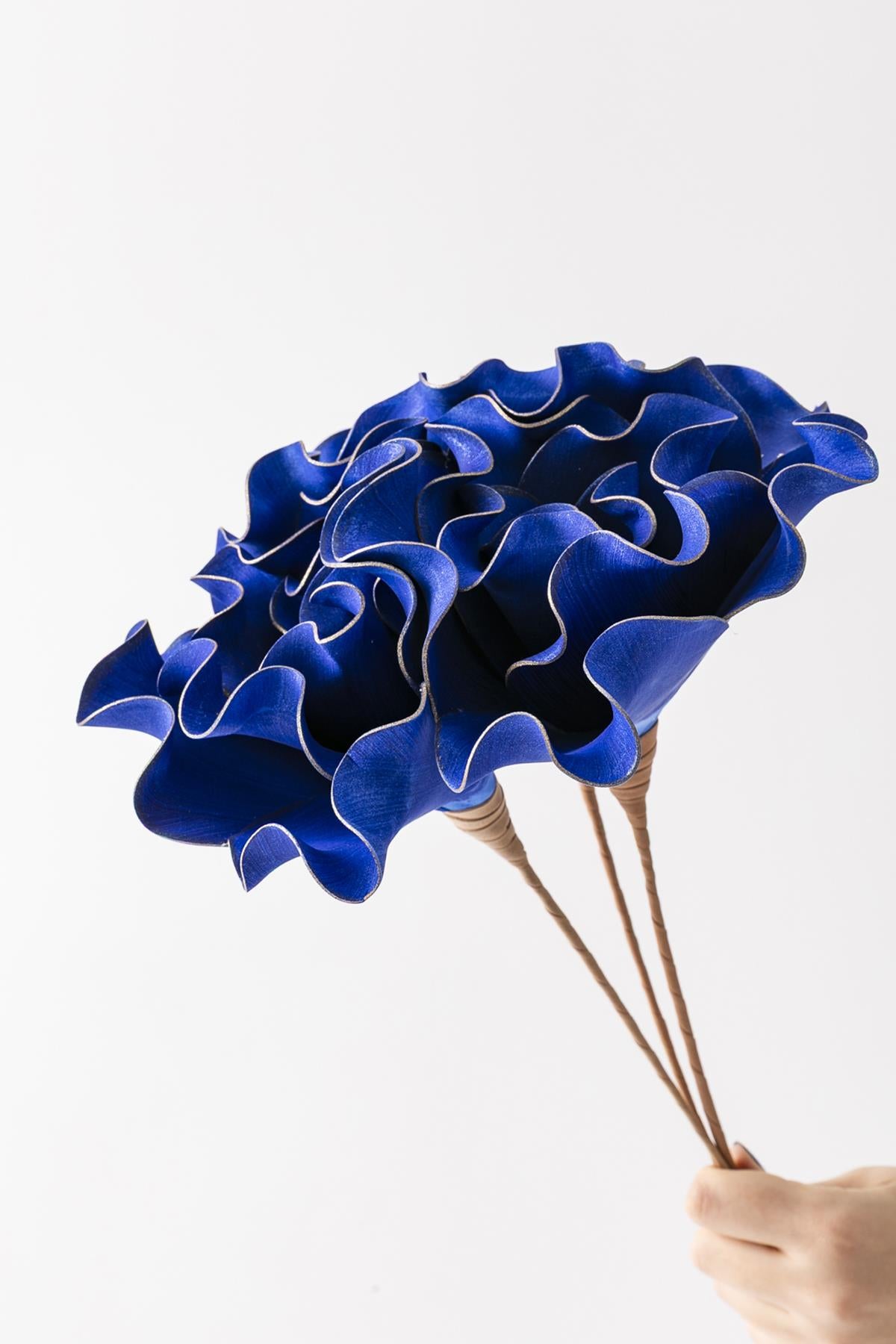 Yapay Çiçek Lateks Koyu Mavi 50 Cm