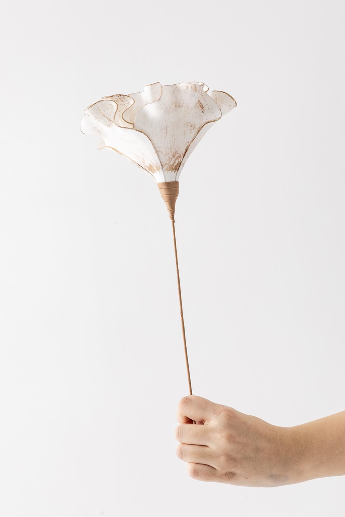 Yapay Çiçek Lateks Krem 50 Cm