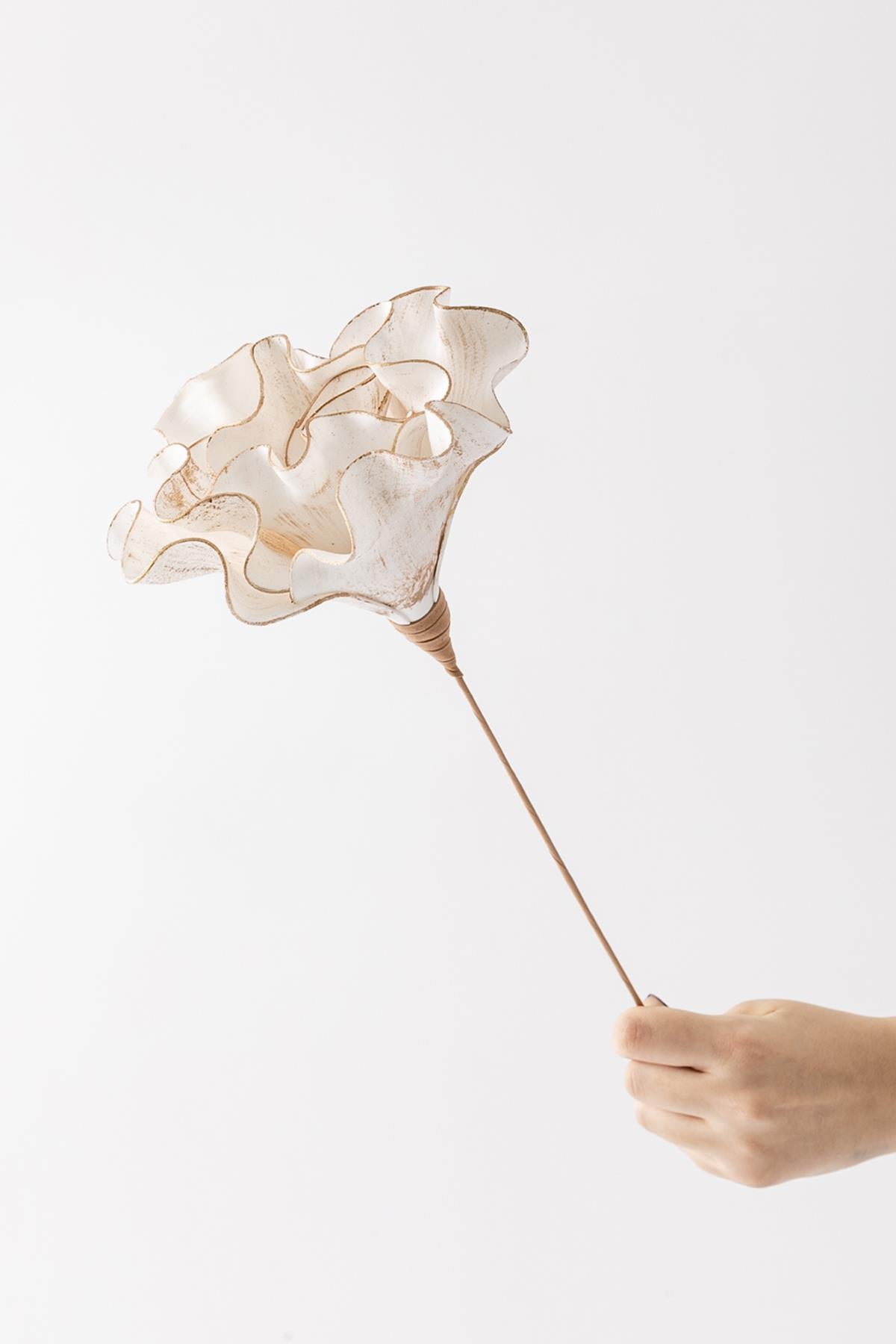 Yapay Çiçek Lateks Krem 50 Cm