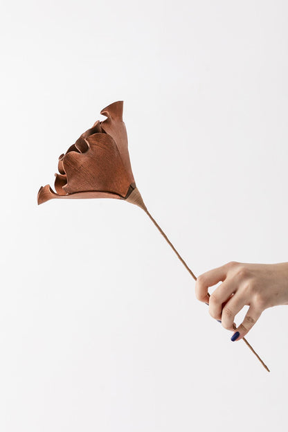 Yapay Çiçek Lateks Pastel Turuncu 50 Cm