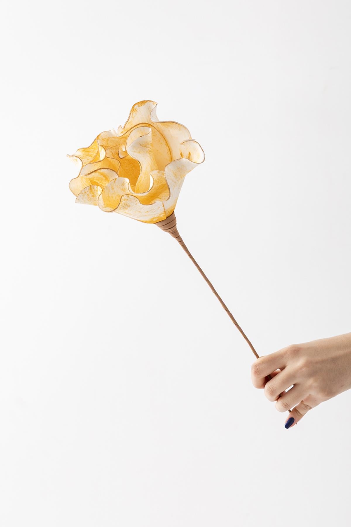 Yapay Çiçek Lateks Sarı 50 Cm