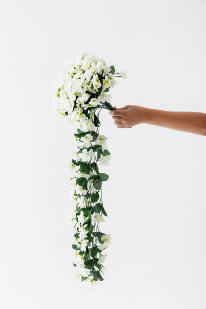 Yapay Çiçek Sarkan Begonvil Çiçeği 75 cm 22 Dal