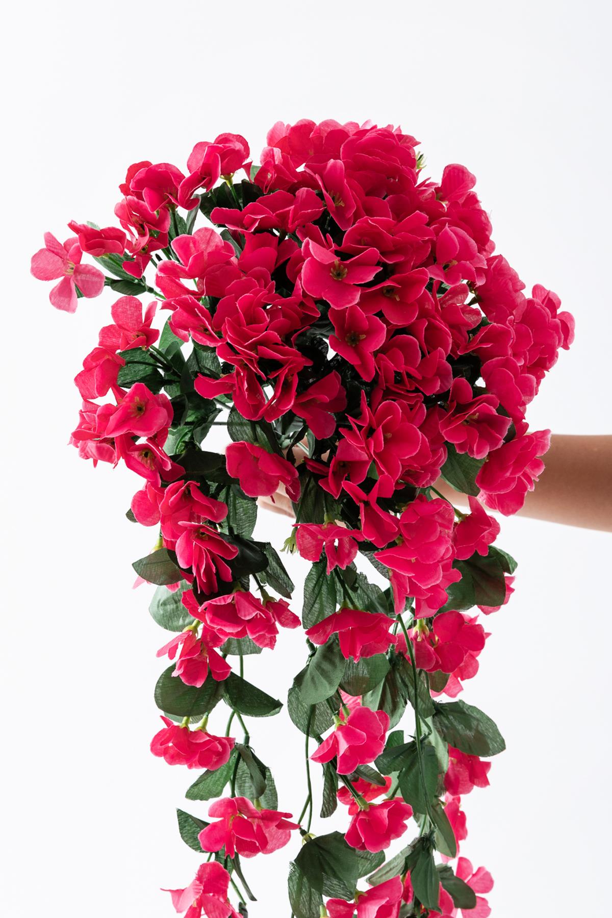 Yapay Çiçek Sarkan Begonvil Çiçeği 75 cm 22 Dal