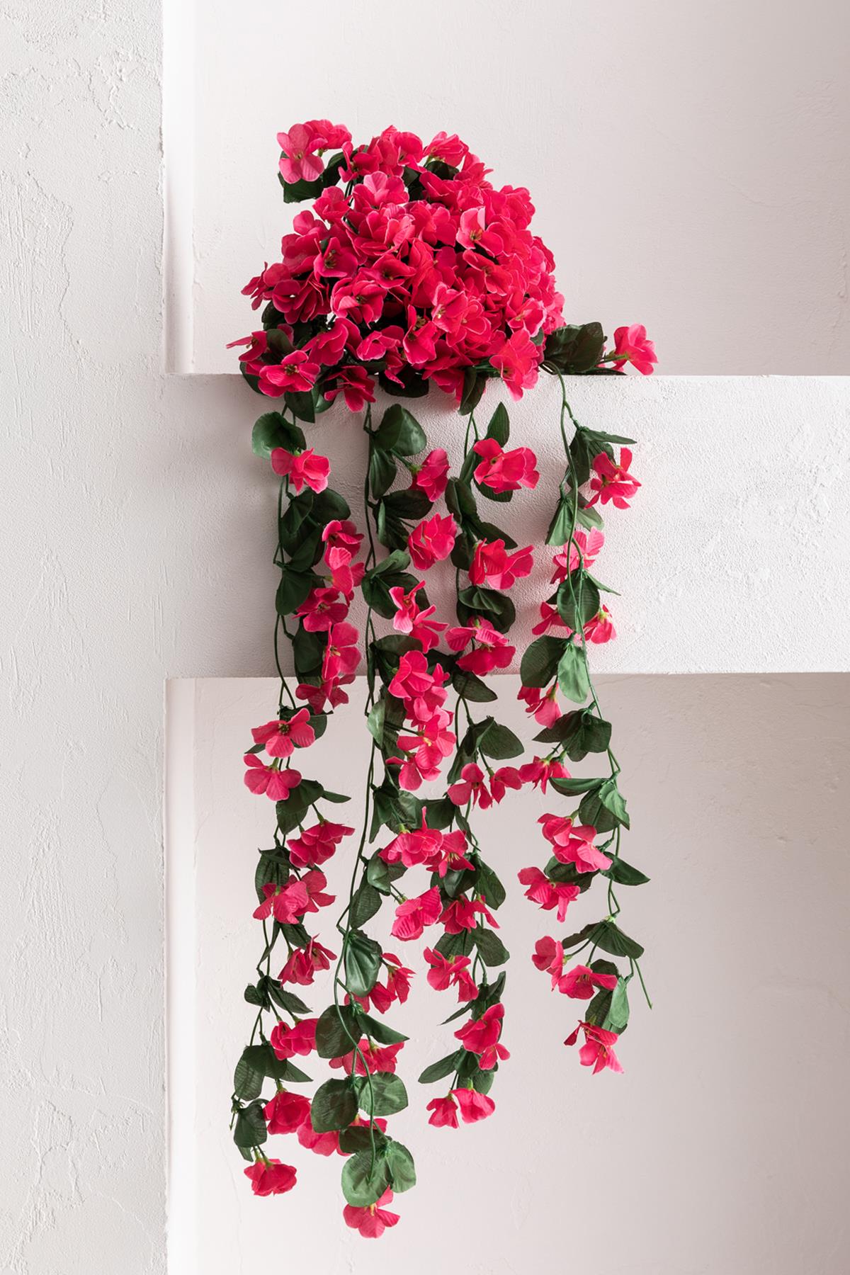Yapay Çiçek Sarkan Begonvil Çiçeği 75 cm 22 Dal
