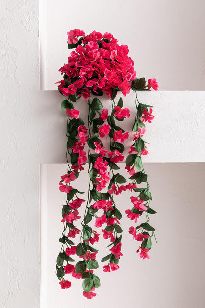 Yapay Çiçek Sarkan Begonvil Çiçeği 75 cm 22 Dal
