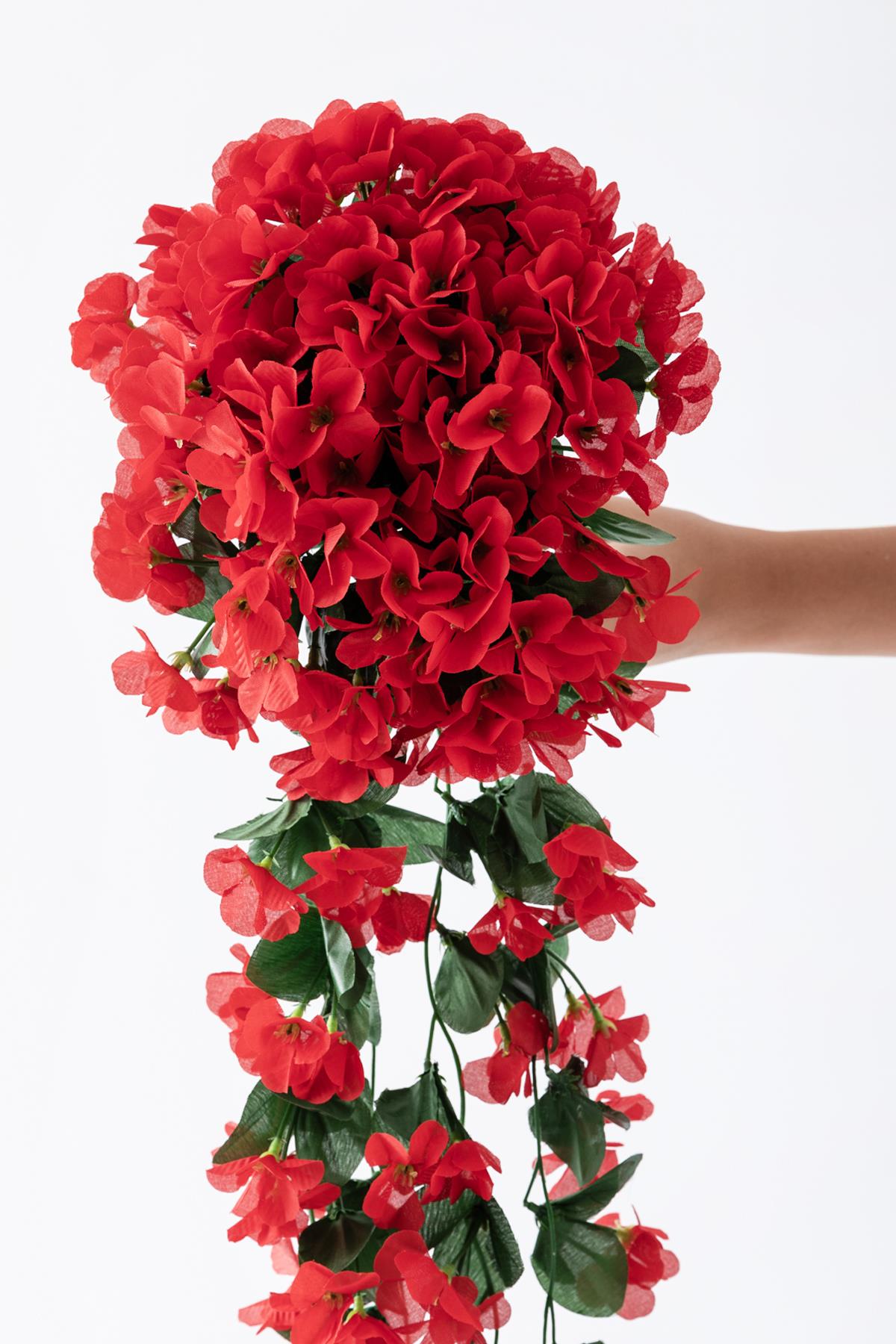 Yapay Çiçek Sarkan Begonvil Çiçeği 75 cm 22 Dal