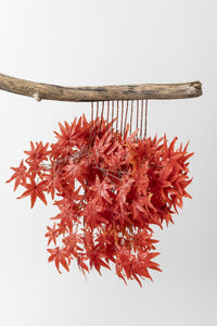 Yapay Çınar Yaprağı Demeti 12'li Turuncu