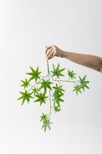 Yapay Çınar Yaprağı Demeti 12'li Yeşil