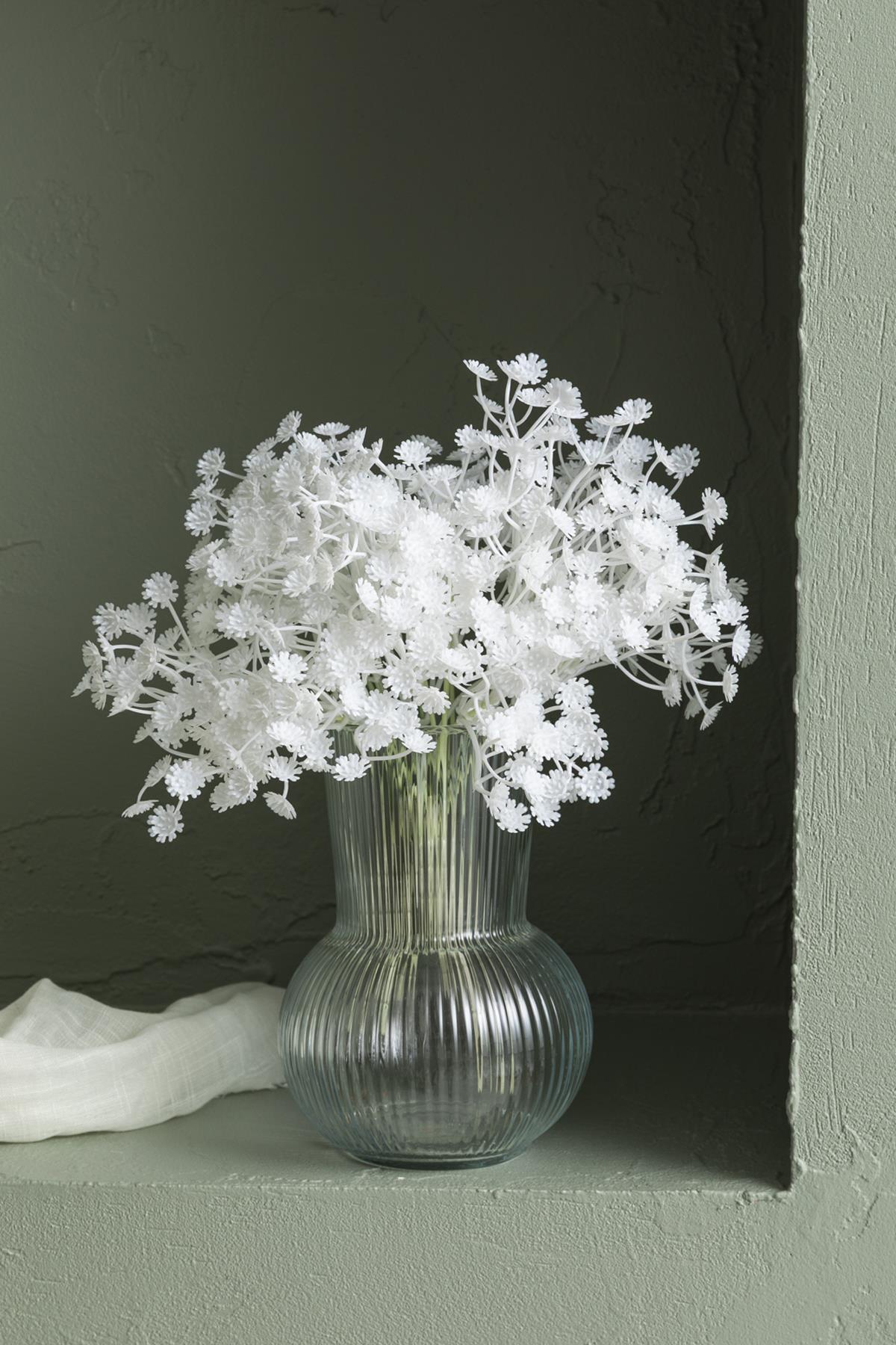 Yapay Cipso Demeti Beyaz 30 Cm 5 Dal