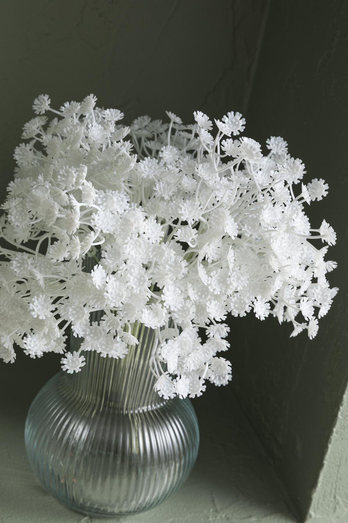 Yapay Cipso Demeti Beyaz 30 Cm 5 Dal