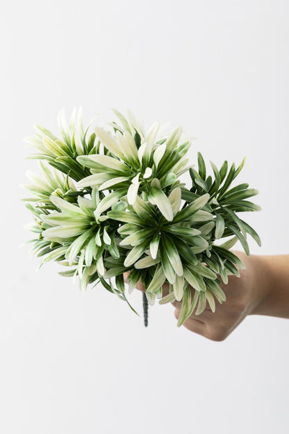 Yapay Defne Demeti Yeşil Beyaz 35 Cm 5 Dal(Uv)