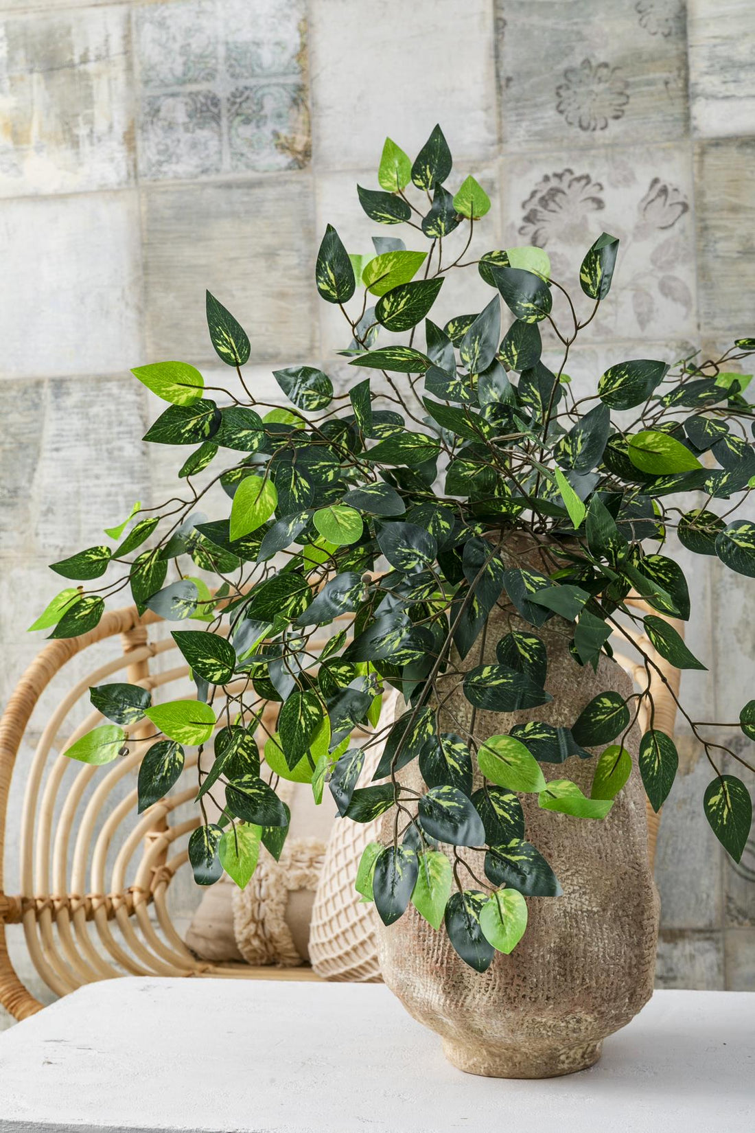 Yapay Desenli Benjamin Yaprağı Demet 12&