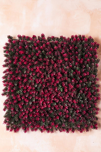 Yapay Duvar Paneli Uv Korumalı Çamdalı Kırmızı 50*50