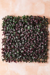 Yapay Duvar Paneli Uv Korumalı Limon Dalı Bordo Yeşil 50*50