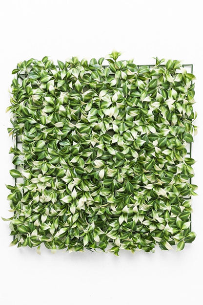 Yapay Duvar Paneli Uv Korumalı Limon Dalı Yeşil Beyaz 50*50