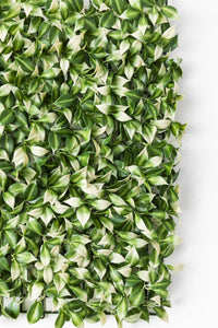 Yapay Duvar Paneli Uv Korumalı Limon Dalı Yeşil Beyaz 50*50