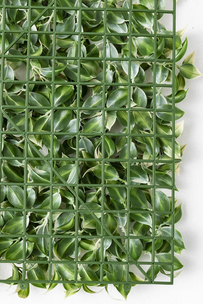 Yapay Duvar Paneli Uv Korumalı Limon Dalı Yeşil Beyaz 50*50