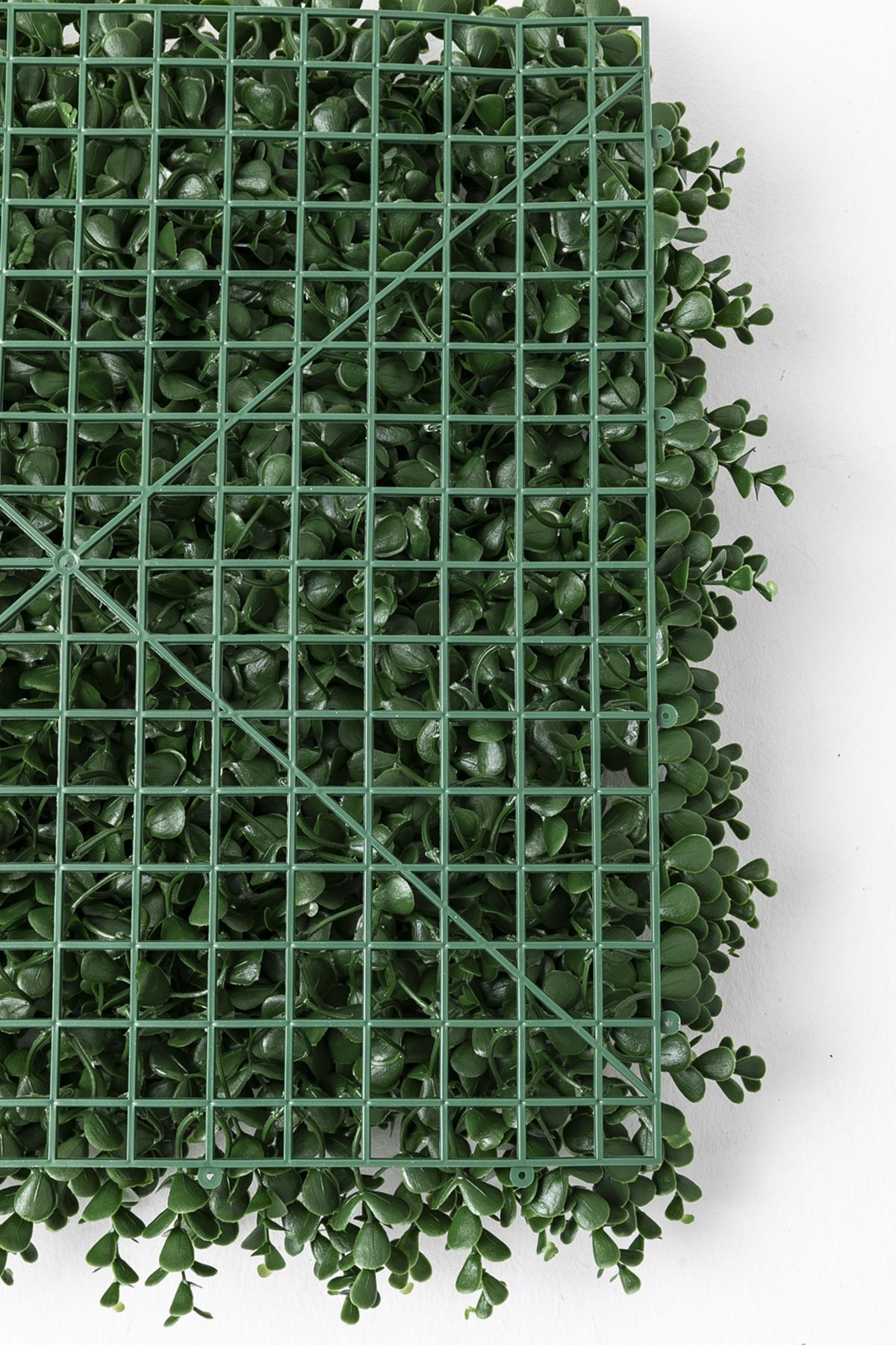 Yapay Duvar Paneli Uv Korumalı Okaliptus Yeşil 50*50