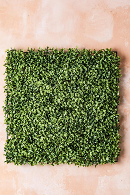 Yapay Duvar Paneli Uv Korumalı Şimşir Açık Yeşil 50*50