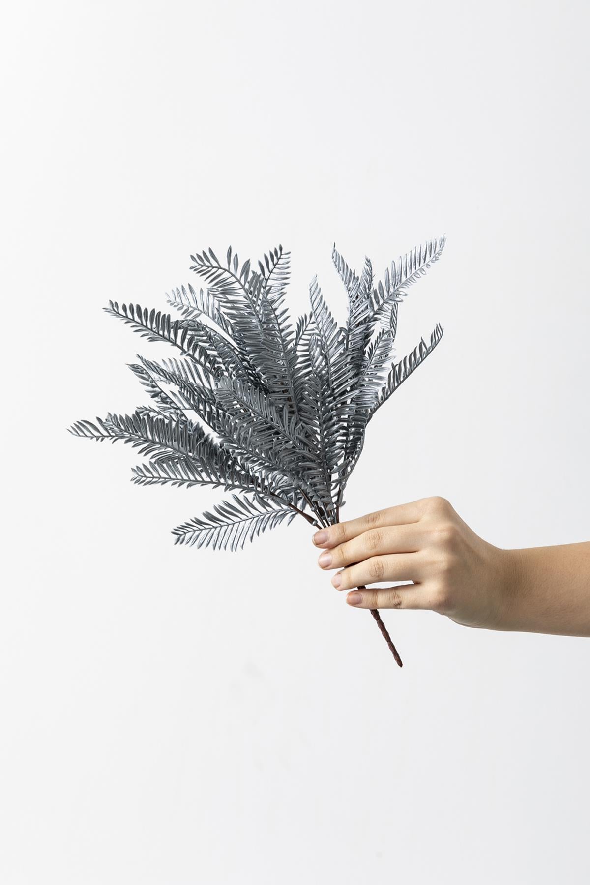 Yapay Fenix Demeti Gri 35 Cm 7 Dal(Uv)