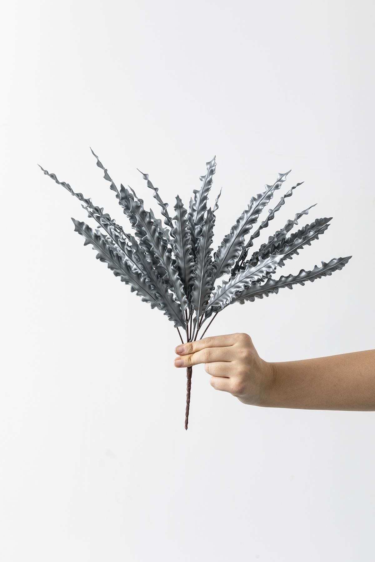 Yapay Fujer Demeti Gri 40 Cm 5 Dal(Uv)