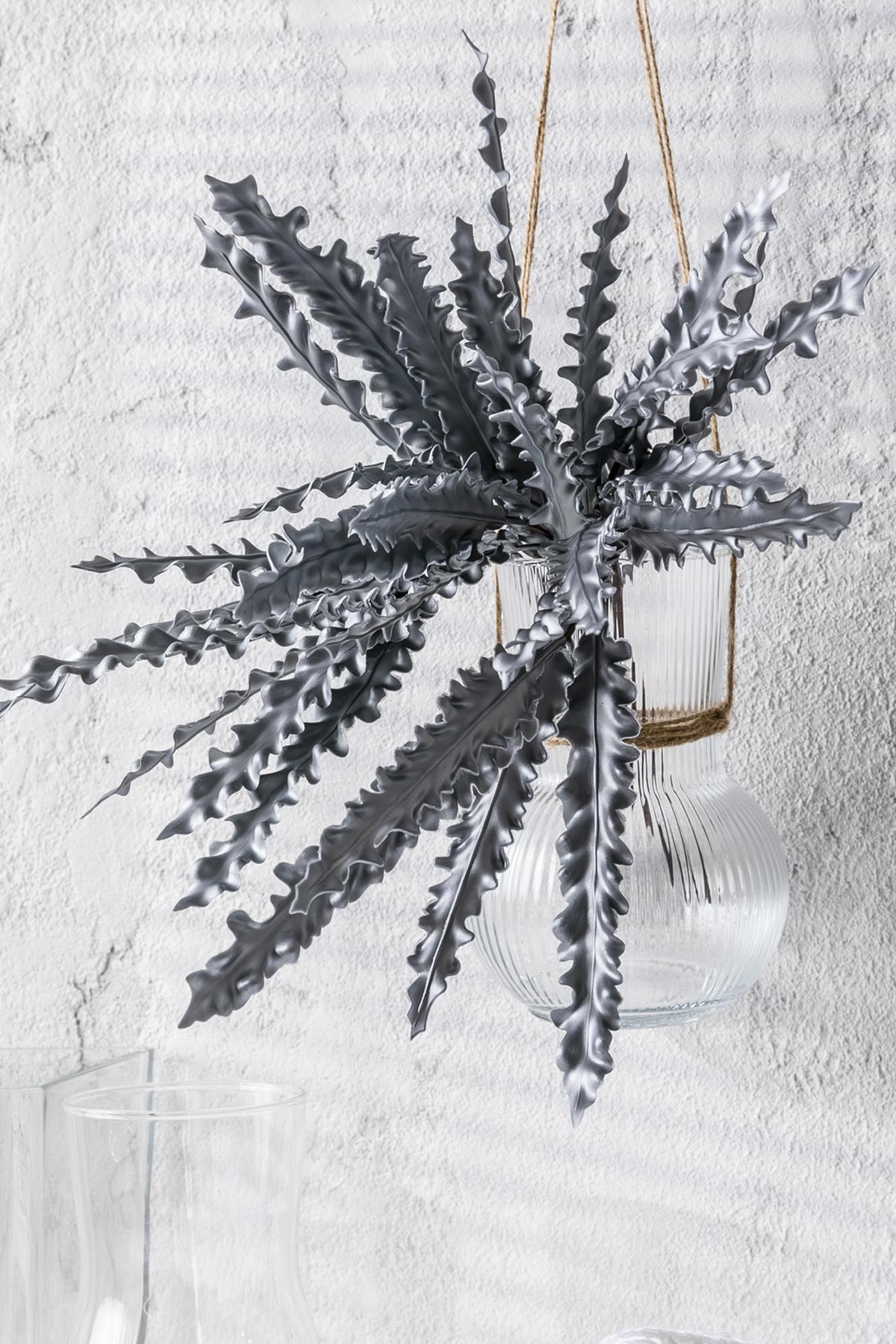 Yapay Fujer Demeti Gri 40 Cm 5 Dal(Uv)