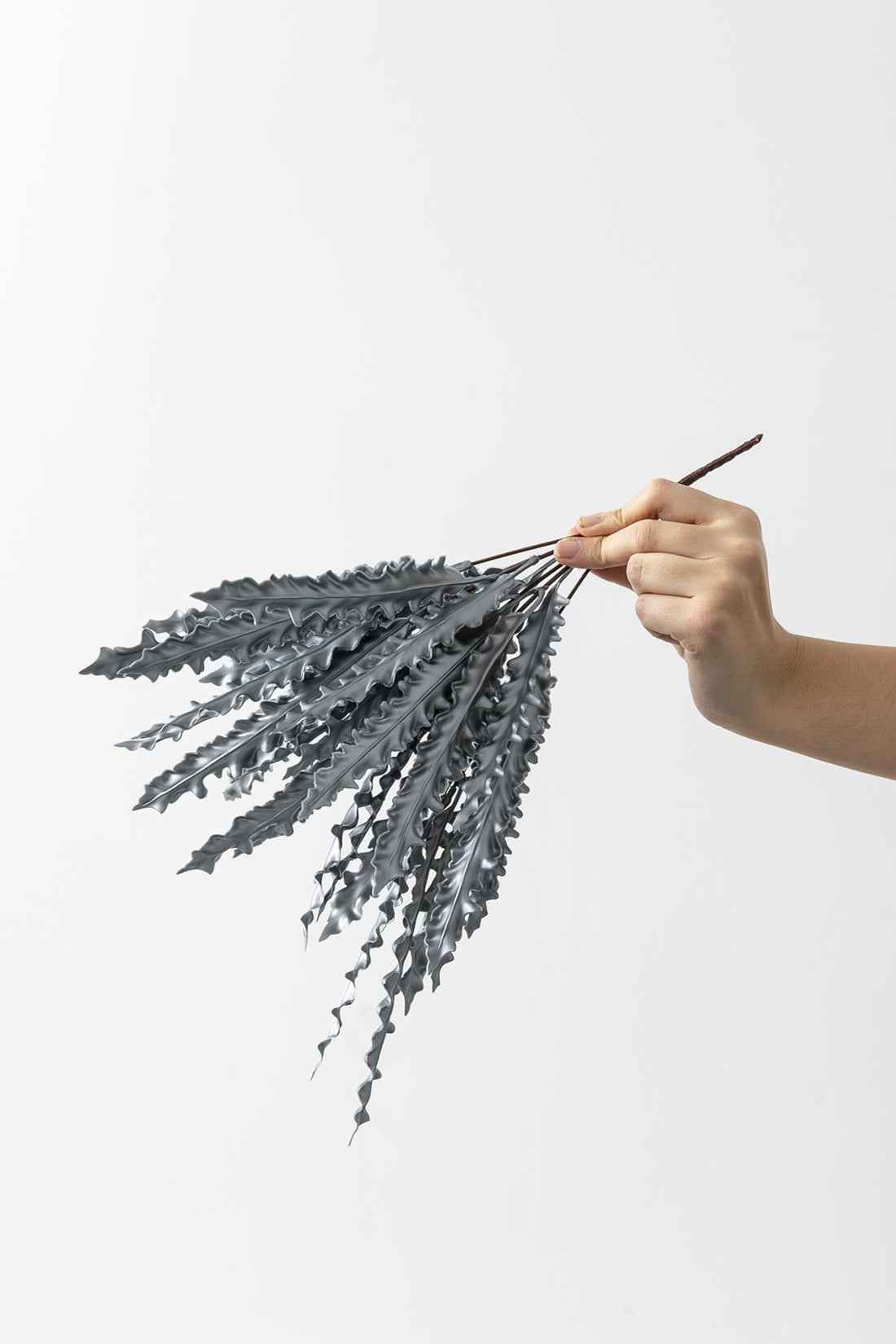 Yapay Fujer Demeti Gri 40 Cm 5 Dal(Uv)