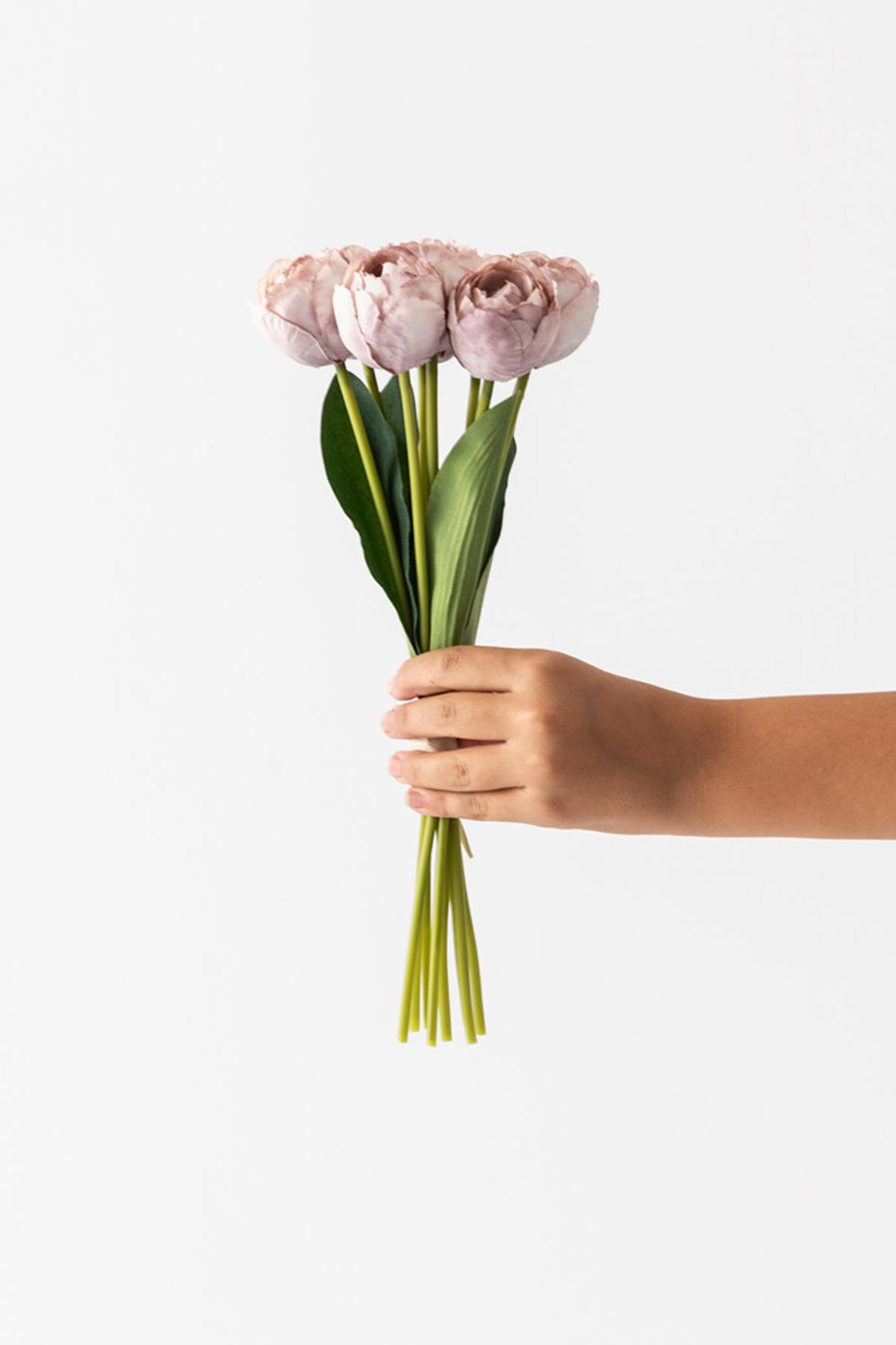 Yapay Gelin Eli Demeti 35 Cm 8 Dal Açık Kahvereng