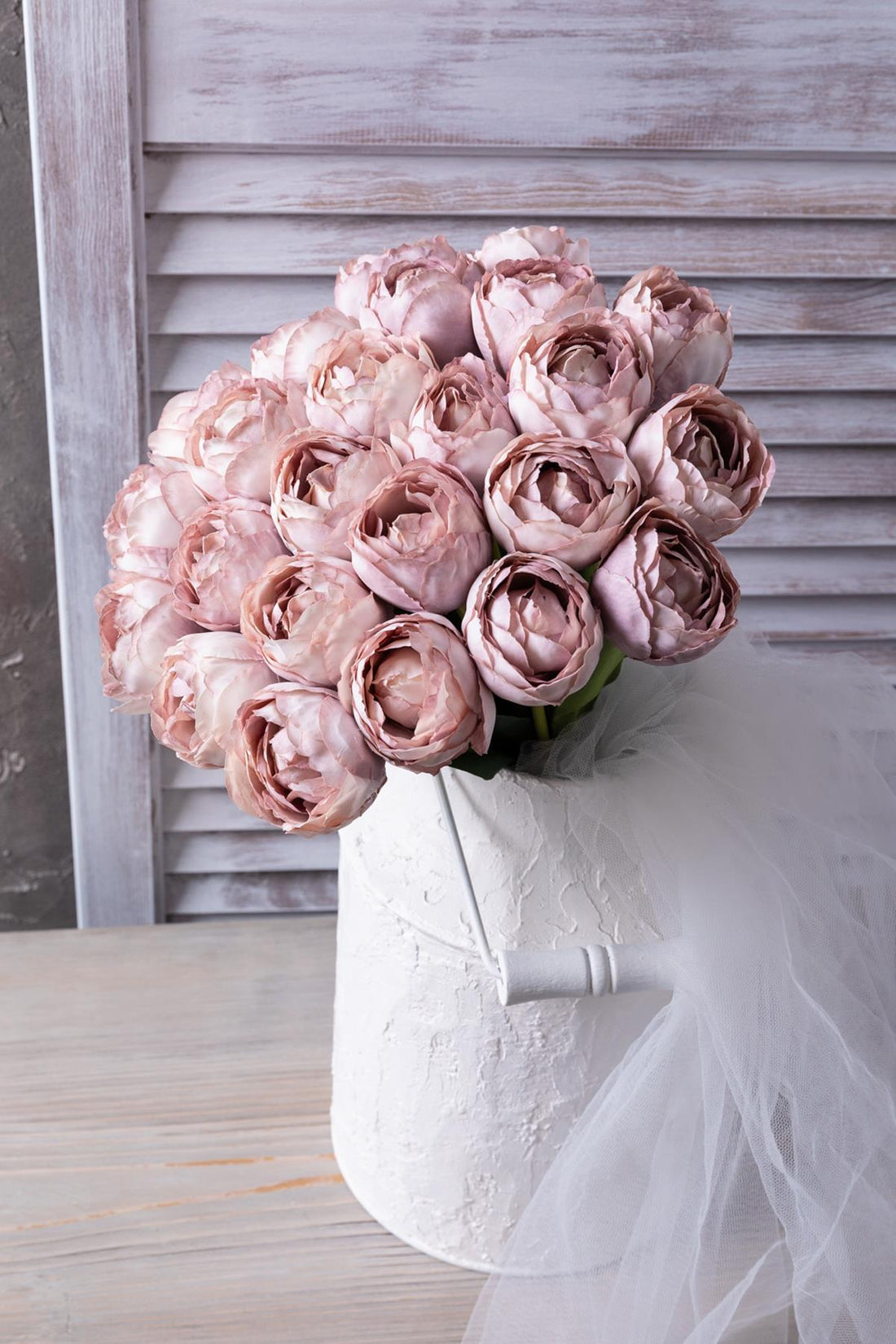 Yapay Gelin Eli Demeti 35 Cm 8 Dal Açık Kahvereng