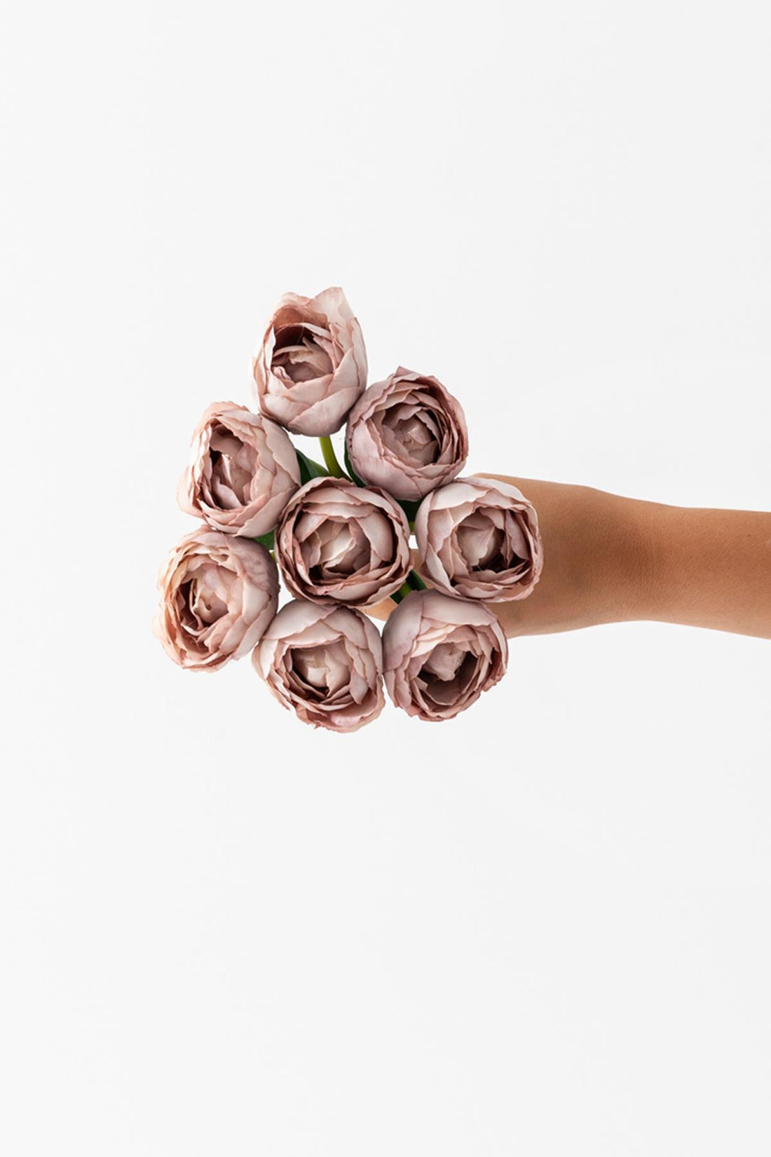 Yapay Gelin Eli Demeti 35 Cm 8 Dal Açık Kahvereng