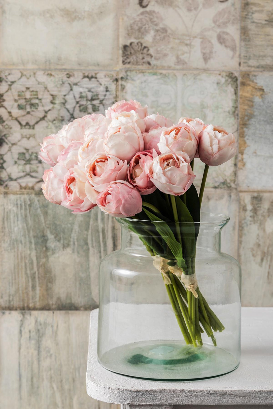 Yapay Gelin Eli Demeti 35 Cm 8 Dal Açık Pembe