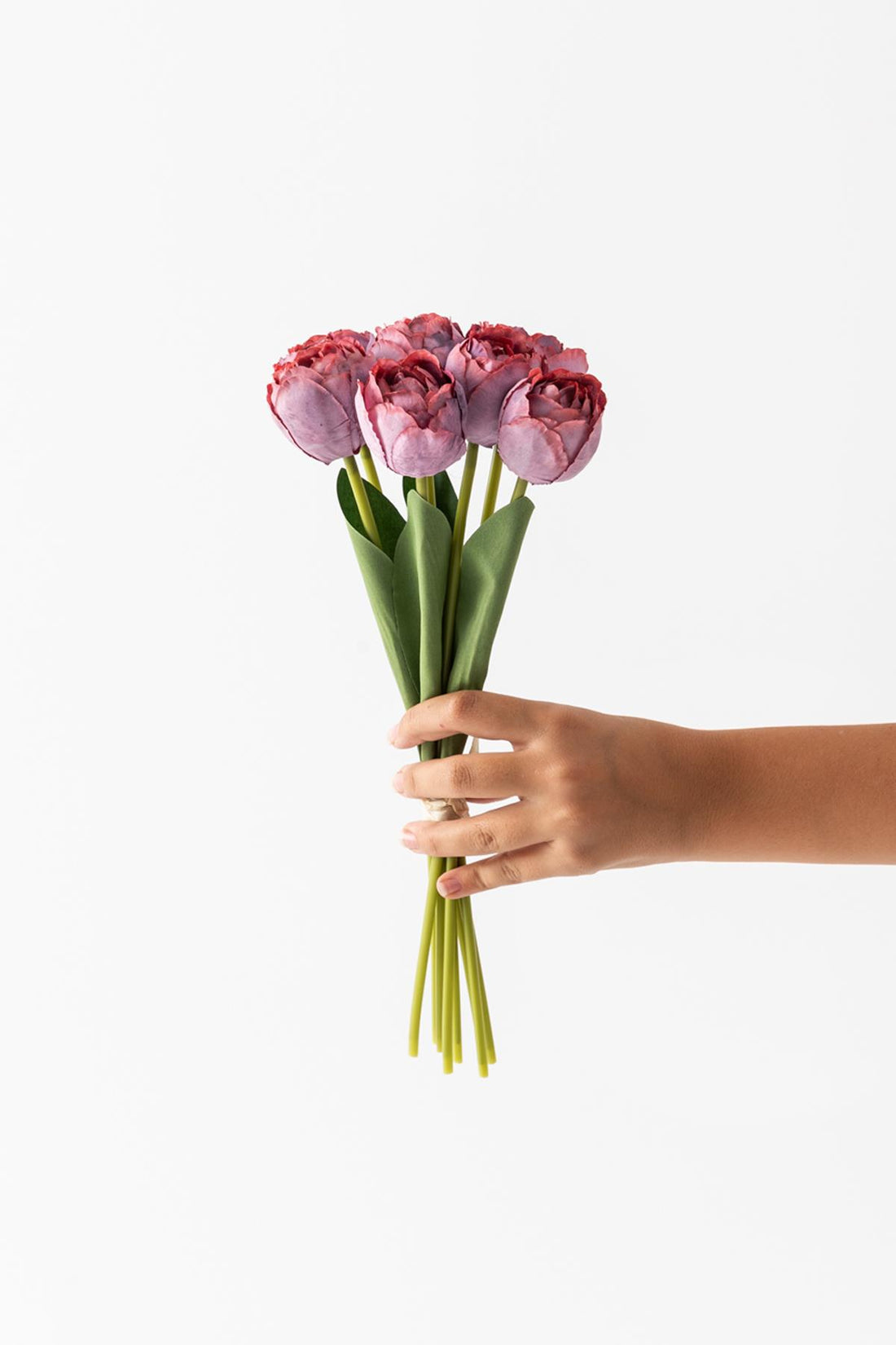 Yapay Gelin Eli Demeti 35 Cm 8 Dal Gül Kurusu