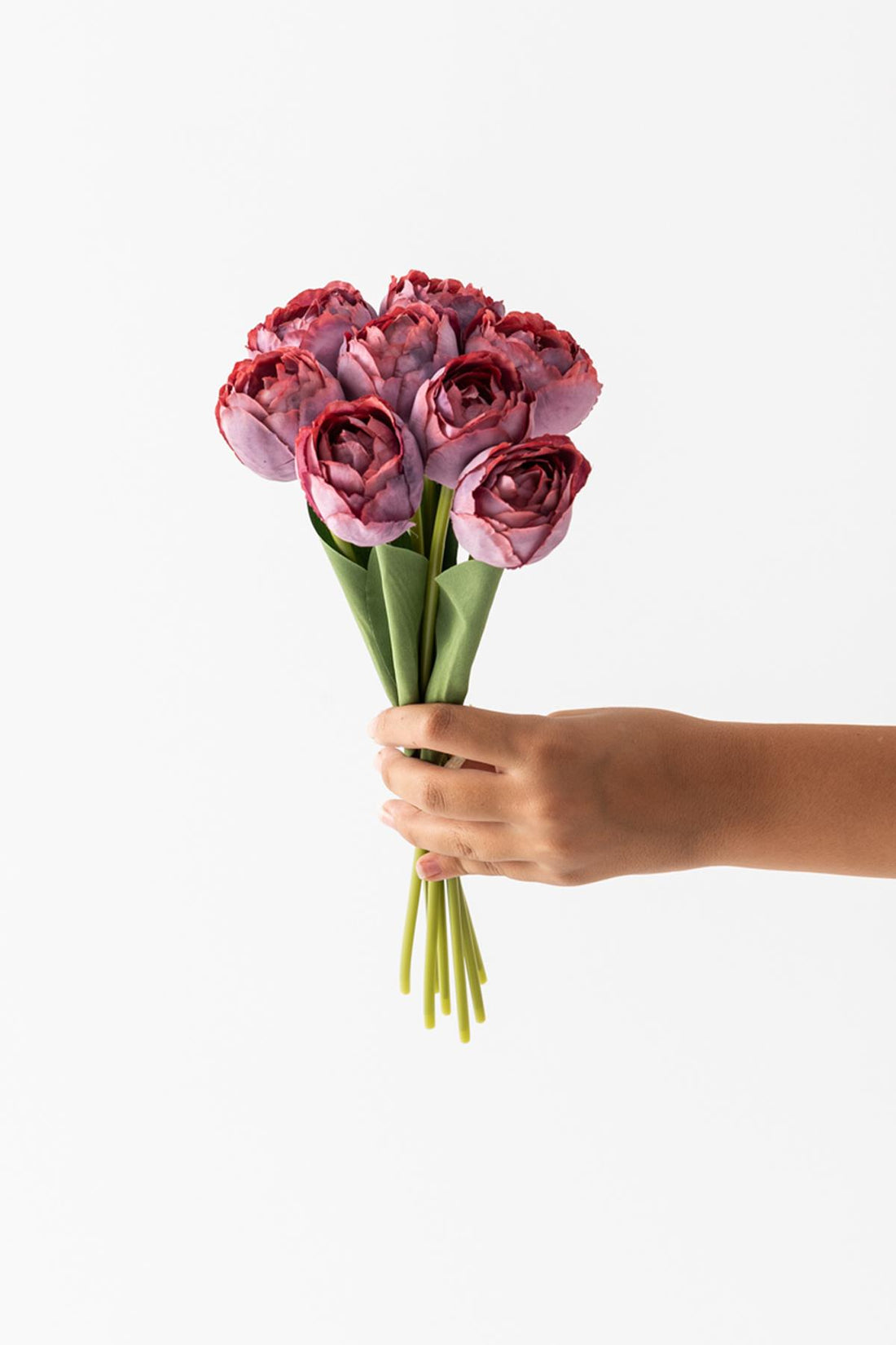 Yapay Gelin Eli Demeti 35 Cm 8 Dal Gül Kurusu