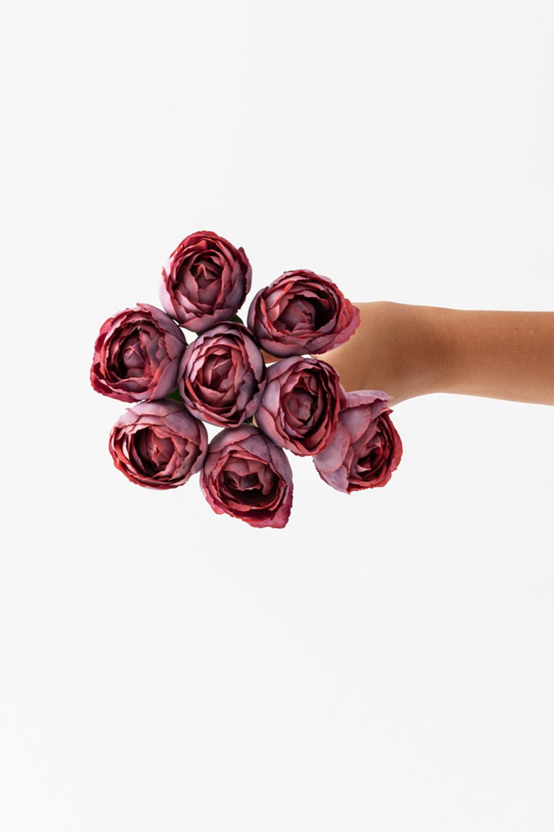 Yapay Gelin Eli Demeti 35 Cm 8 Dal Gül Kurusu