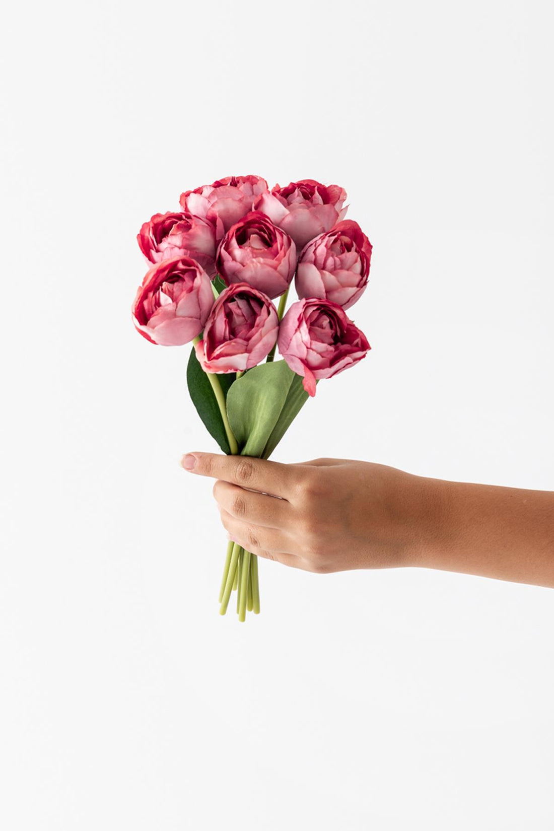 Yapay Gelin Eli Demeti 35 Cm 8 Dal Pembe