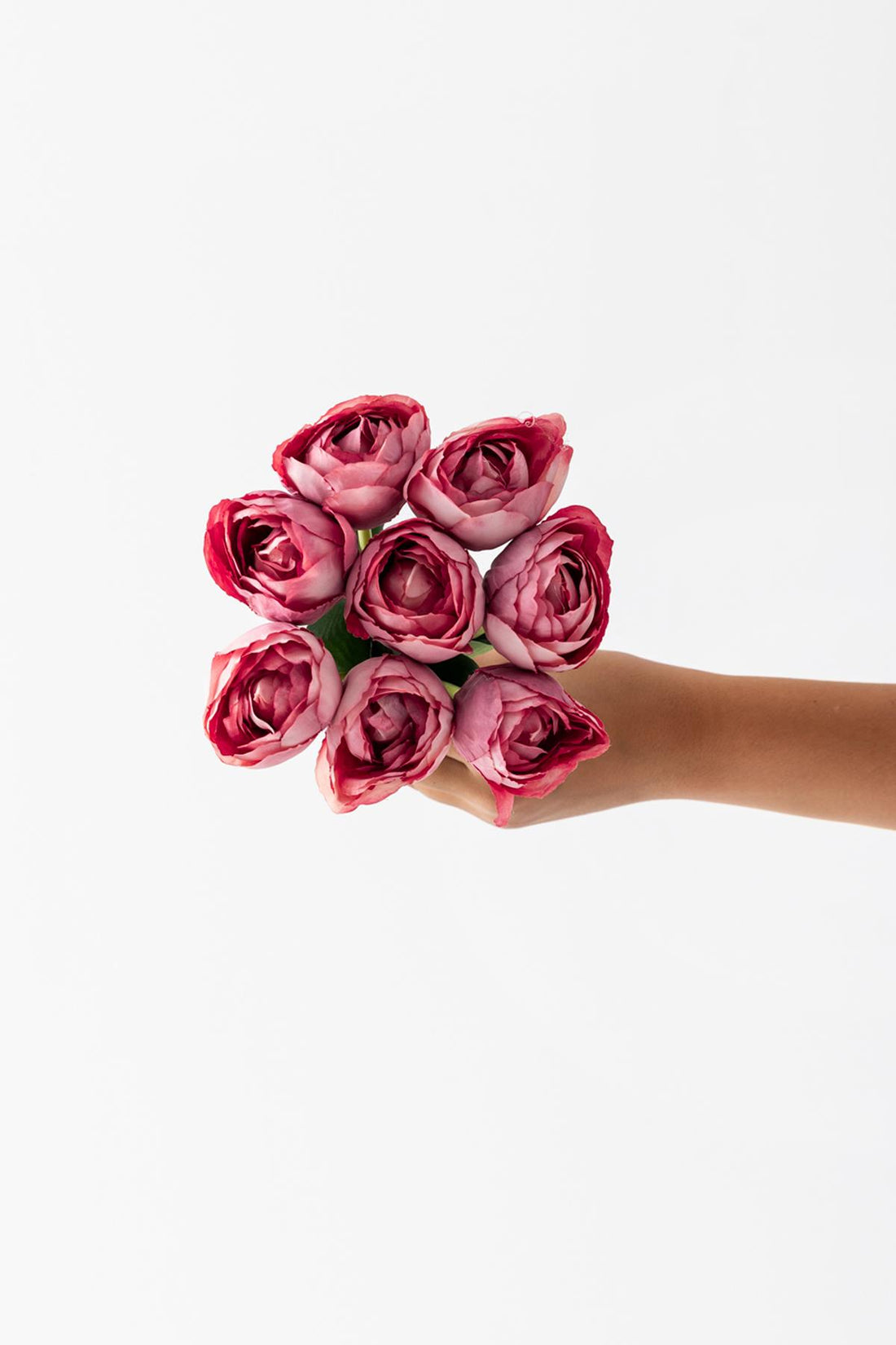 Yapay Gelin Eli Demeti 35 Cm 8 Dal Pembe