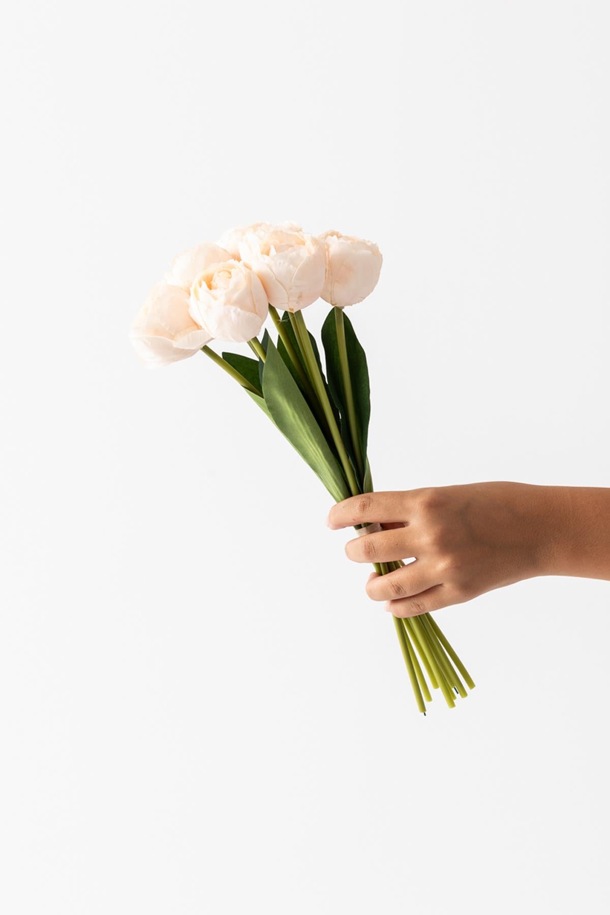 Yapay Gelin Eli Demeti 35 Cm 8 Dal Somon