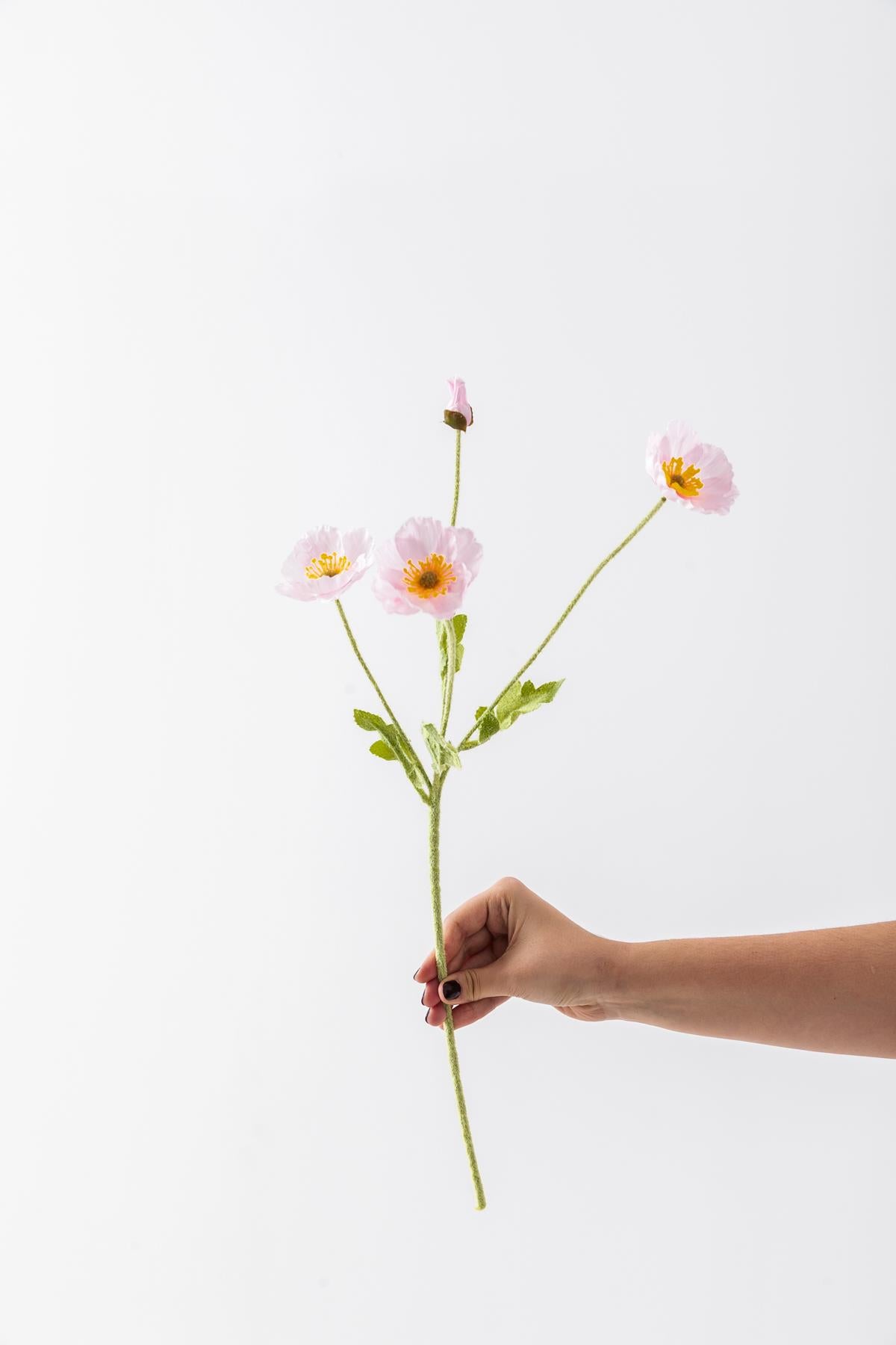 Yapay Gelincik Çiçeği 60 Cm Tek Dal