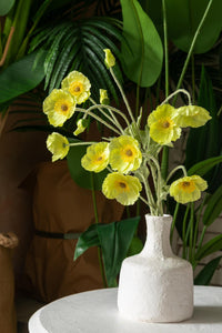 Yapay Gelincik Çiçeği 60 Cm Tek Dal Açık Sarı