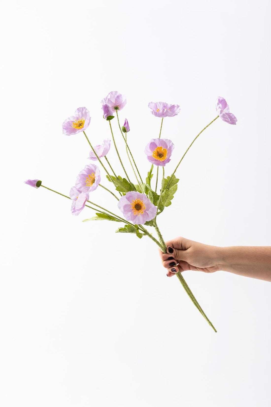 Yapay Gelincik Çiçeği 60 Cm Tek Dal Lila