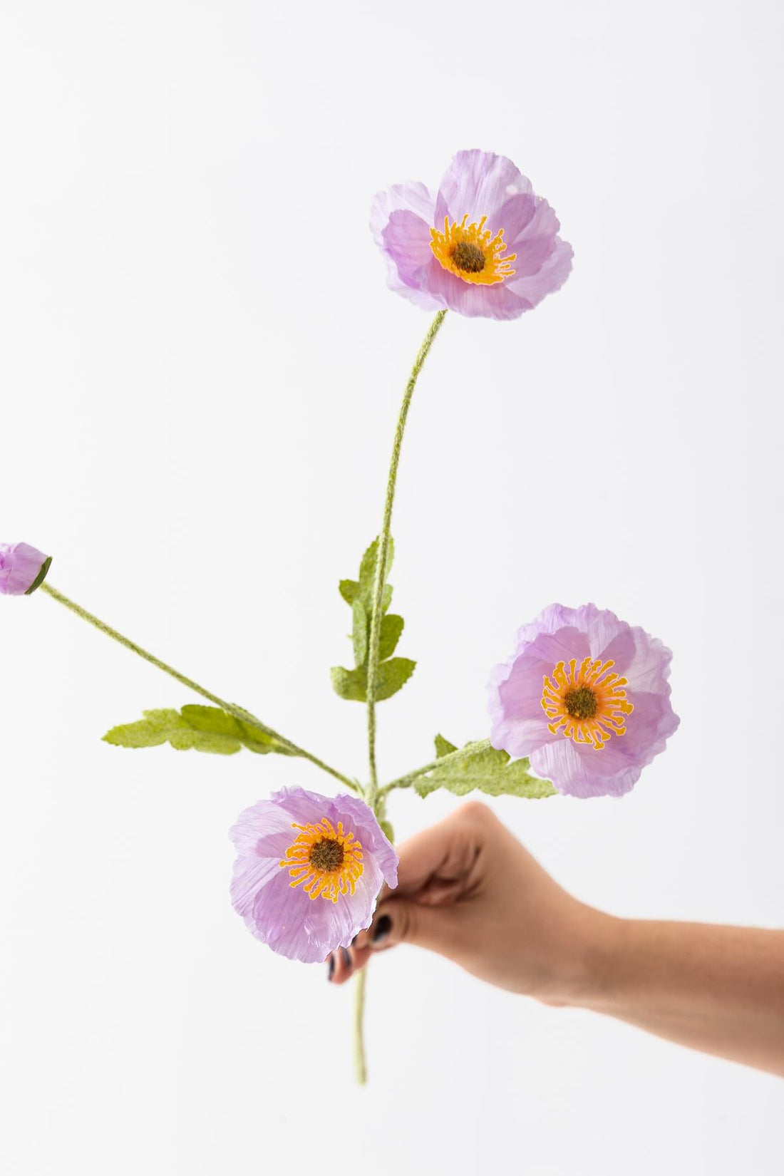 Yapay Gelincik Çiçeği 60 Cm Tek Dal Lila