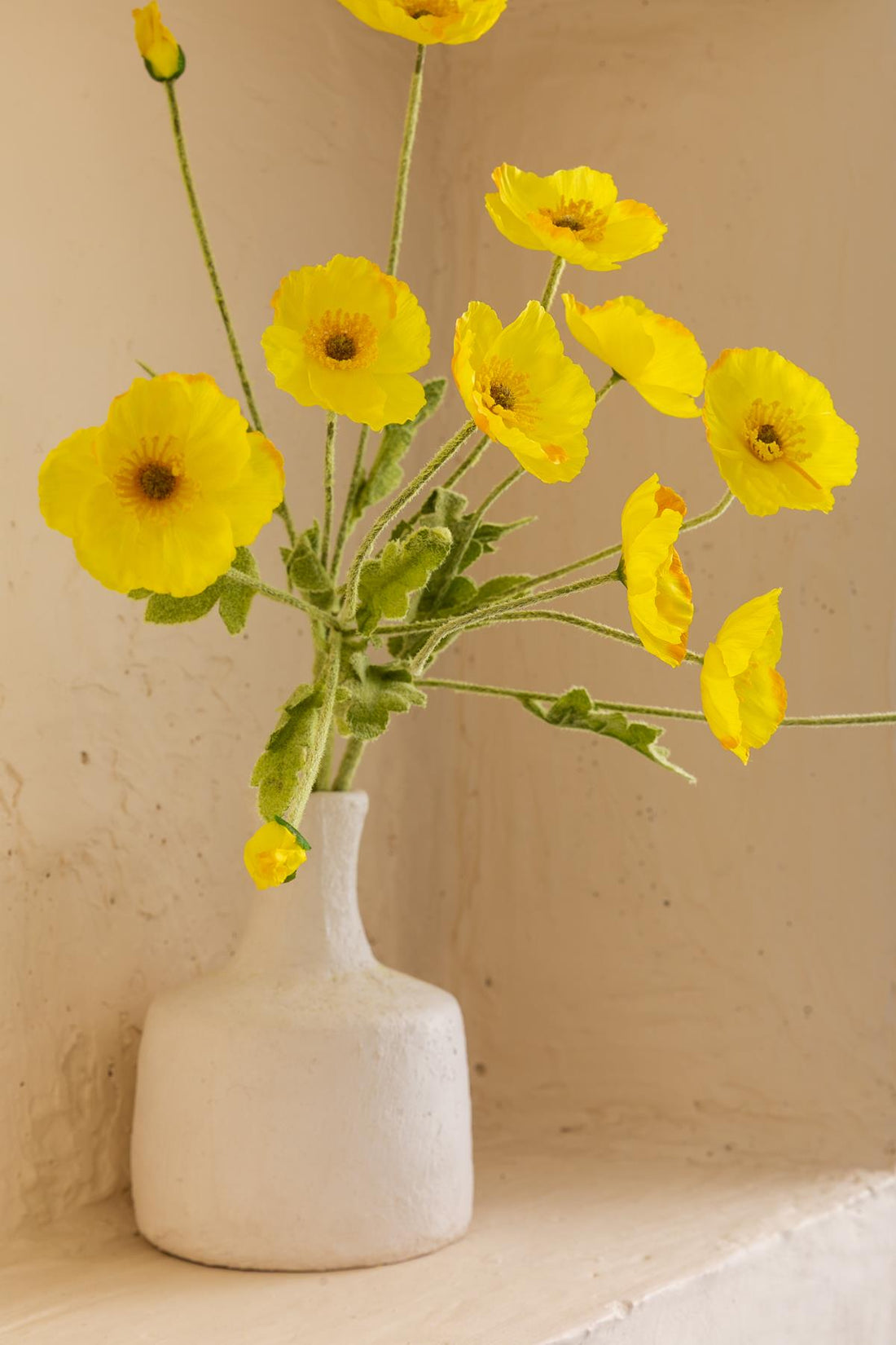 Yapay Gelincik Çiçeği 60 Cm Tek Dal Sarı