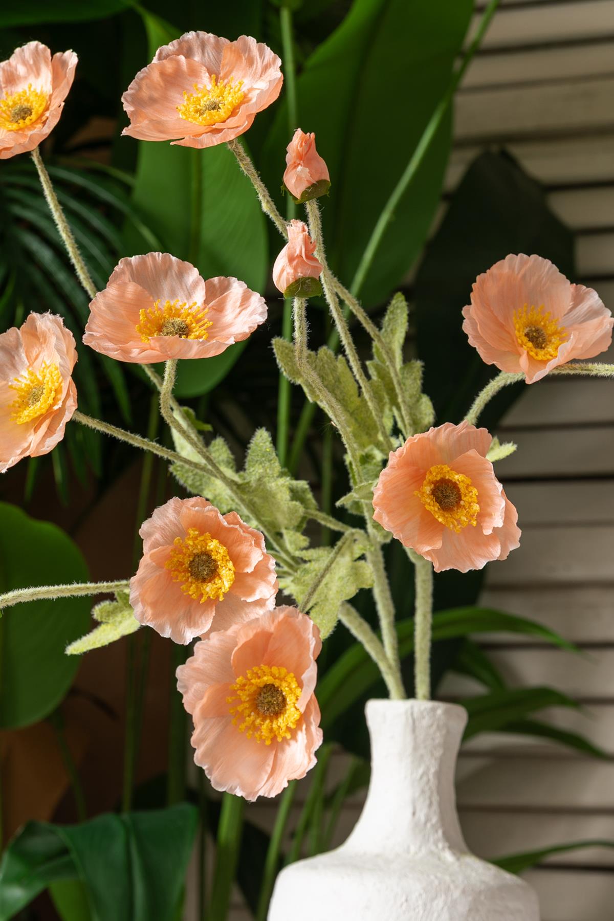 Yapay Gelincik Çiçeği 60 Cm Tek Dal Somon