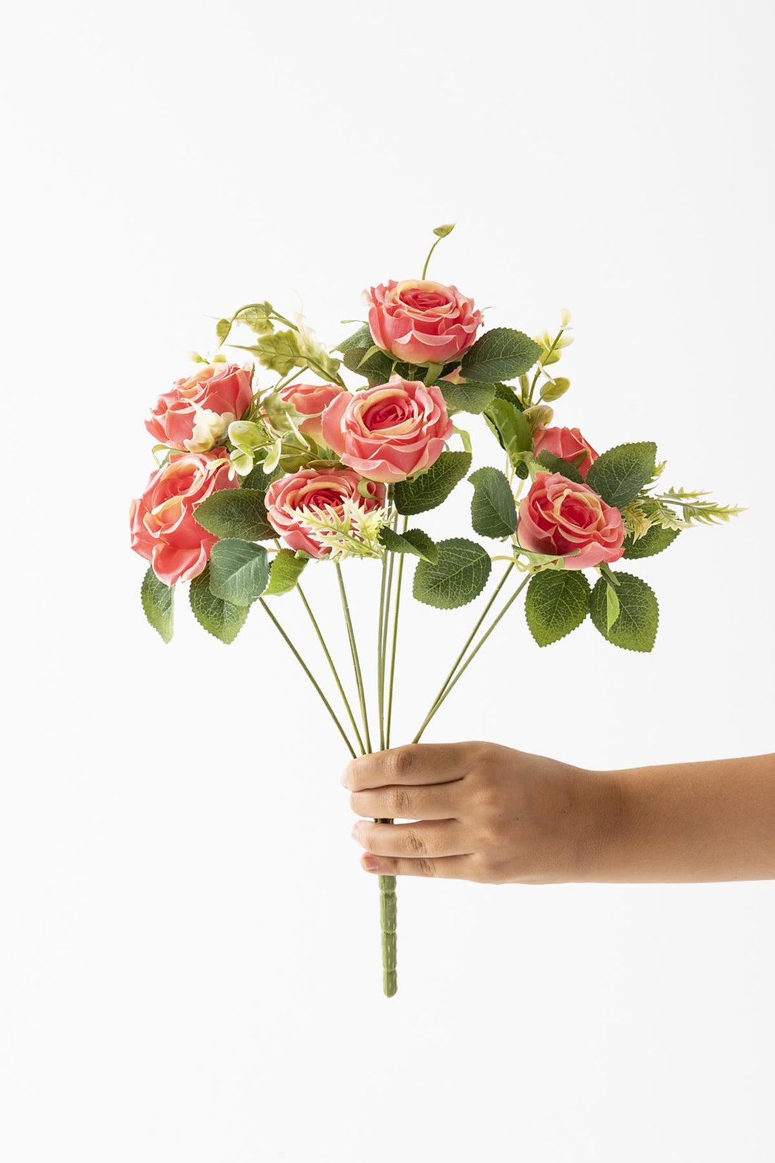 Yapay Gül Demeti 9 Dallı Koyu Pembe