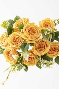 Yapay Gül Demeti 9 Dallı Sarı